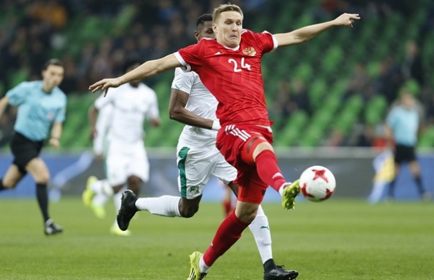Гол Александра Бухарова принес сборной России ничью в матче с Бельгией - 3:3